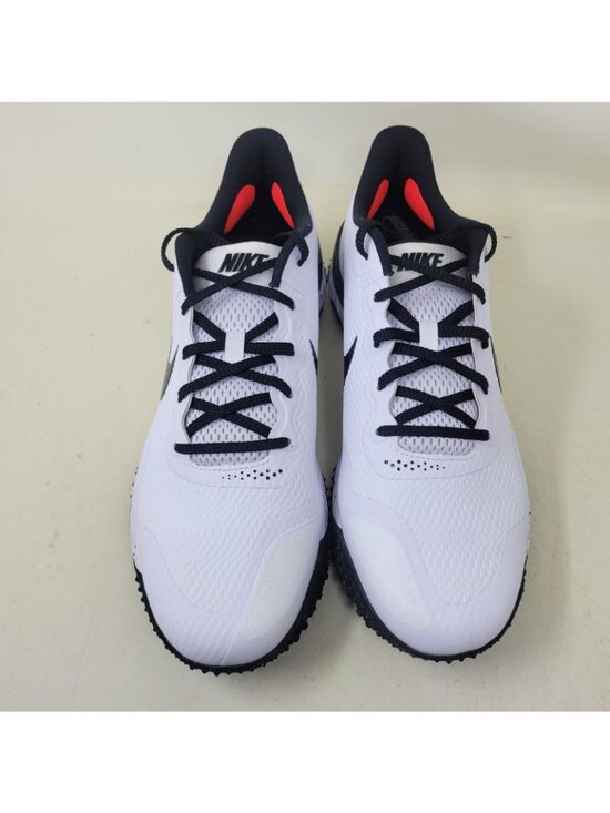 Size 12 Men Nike Alpha Huarache Elite 3 Turf Baseball Shoes White Black CV3560 main image 7